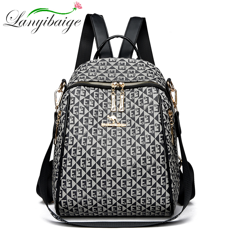 Fashion Backpack Women - Женский рюкзак в стиле ретро, вместительная