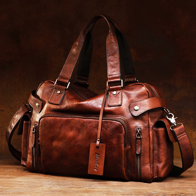 Leather Backpack Vintage - Винтажная мужская сумка из ласти кожи