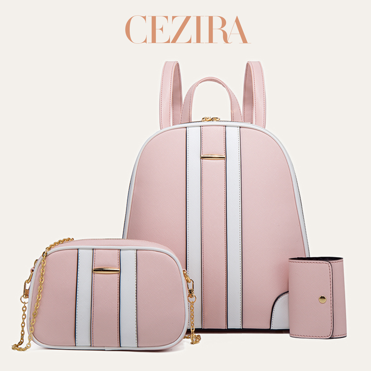 Fashion Backpack Women - Рюкзак CR Fashion с полосатым узором