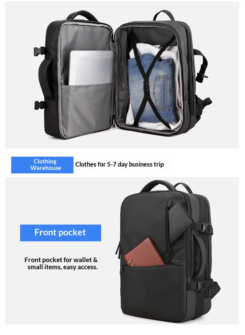 Travel Backpack Anti Theft - Антивандальный нейлоновый бизнес-рюкзак с потайным карманом