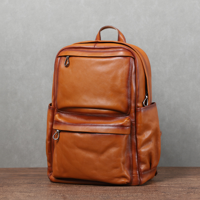 Мужской винтажный рюкзак YETTI – обзор и цена Leather Backpack Vintage