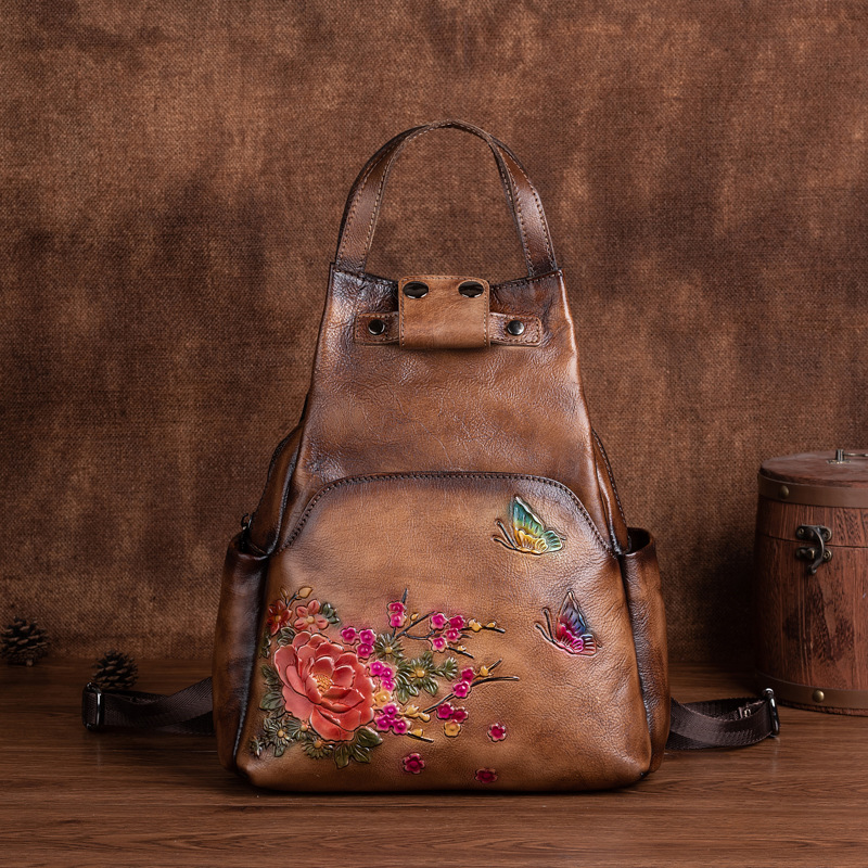Рюкзак Johnature из натурально – обзор и цена Leather Backpack Vintage
