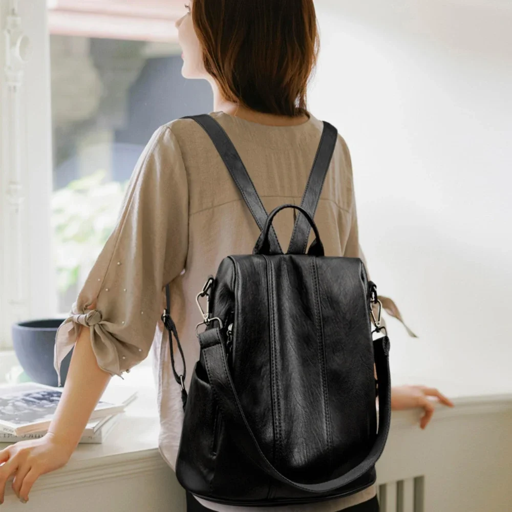 НОВЫЙ противоугонный рюкзак дл – обзор и цена Leather Backpack Vintage